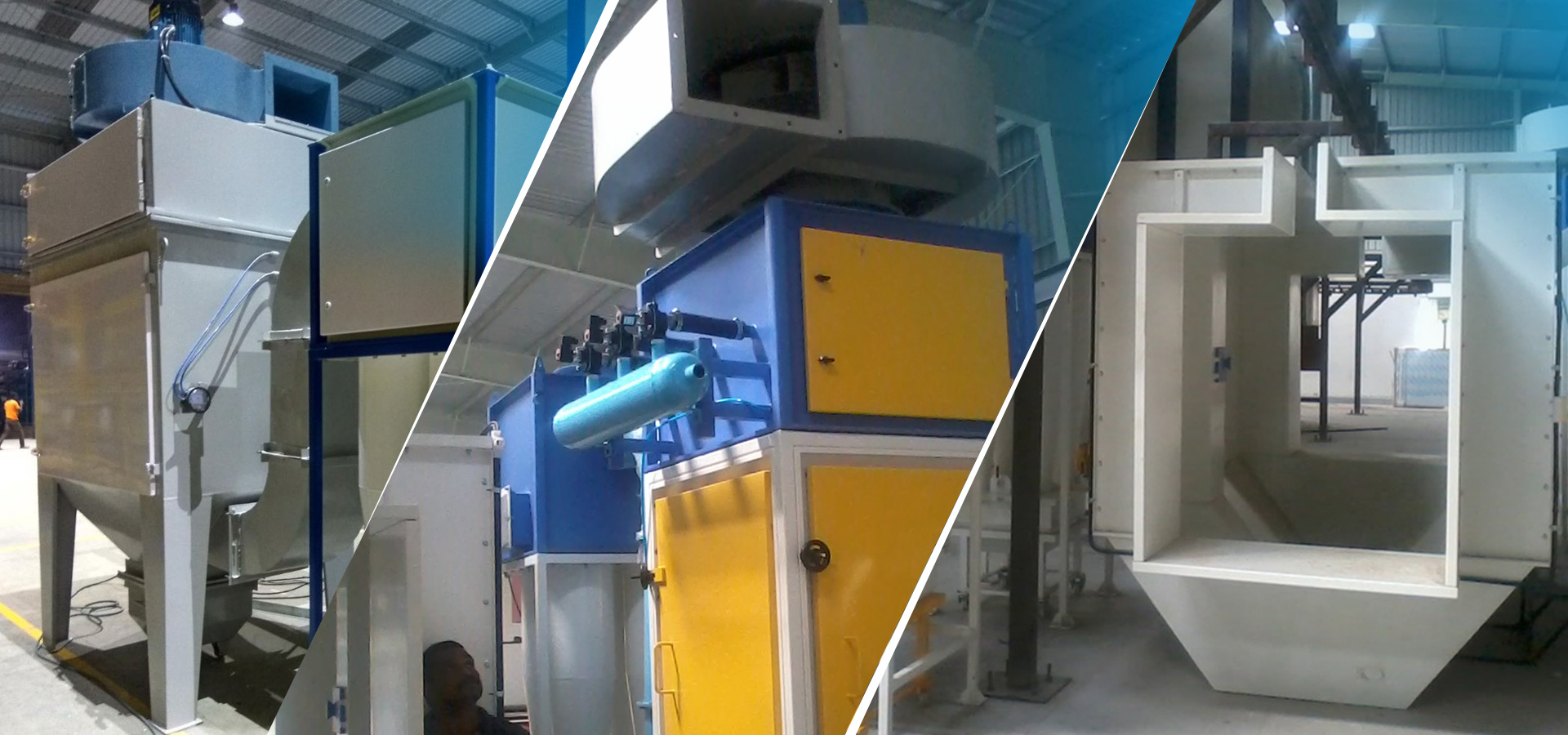 Cartridge recovery powder booth